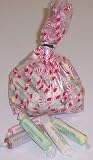 Gourmet Food : Scott's Cakes Assorted Salt Water Taffy 1/2 Pound Candy Cane Bag