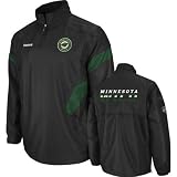 Minnesota Wild Black Center Ice 1/4 Zip Hot Jacket (Medium)