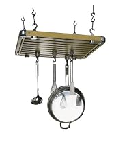 Kitchen Craft Deluxe Multiple Bar Hanging Pot Rack 51cm x 49cm