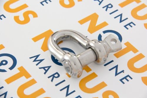 Stainless Steel Marine Anchor Line "D' Shackle, 3/8"