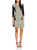 Palmetto Vestido (Crema / Negro)