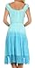 Sakkas Womens Mid Length Spring Maiden Ombre Peasant Dress
