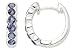 1 1/10 Carat Iolite Sterling Silver Earrings