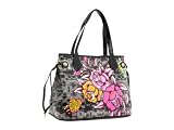Ed Hardy Purse Tote Bag Diaper Bag Coming up Roses w/ Swarovski Crystal Bling