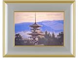 『薬師寺東塔』／平山郁夫　(シルクスクリーン・岩絵具仕上げ)