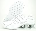 Women Nike Shox NZ White / White / Metallic Silver 309206-112