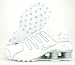 Women Nike Shox NZ White / White / Metallic Silver 309206-112