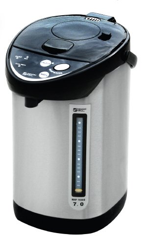 Magic Mill Electric Hot Water Pot 7.0 Quart (Stainless) Manual Pump with Reboil & Auto Dispense MHP7061S Magic Mill Electric Hot Water Pot 7.0 Quart (Stainless) Manual Pump with Reboil & Auto Dispense MHP7061S