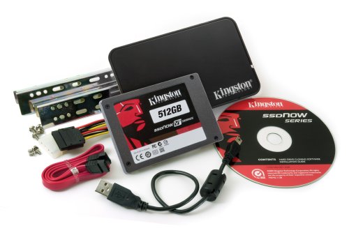 Kingston SSDNow V+Series 512 GB SATA 3GB/s 2.5-Inch Solid State Drive with Notebook Upgrade Kit Bundle SNVP325-S2B/512GB