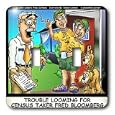 Londons Times Funny Music Cartoons - Trouble Brewing At Census Bureau - Light Switch Covers - double toggle switch