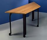 Outdoor Living : 54'' Trapezoid Teaming Table Tasking and Teaming Collection by Maxon Furniture Inc - MTT5430V