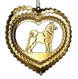 MinEys Akita EyCatcher Wind Spinner - Color: Bronze