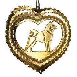 MinEys Akita EyCatcher Wind Spinner - Color: Bronze
