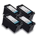 4 HP remanufactured #96 Black ink cartridges