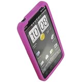 HTC EVO 4G Textured Silicone Gel Case ( Dark Pink)