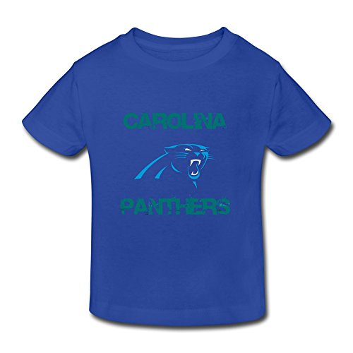 RoyalBlue Ambom Carolina Panthers Little Boys Girls O-Neck T Shirt For Toddlers