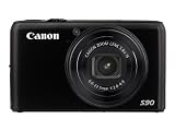 Canon PowerShot S90 Digitalkamera (10 Megapixel, 3,8-fach opt. Zoom, 7,6 cm (3 Zoll) LCD-Display, 1:2,0-4,9) schwarz