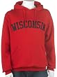 Soffe University of Wisconsin Hoodie with Tackle Twill Logo