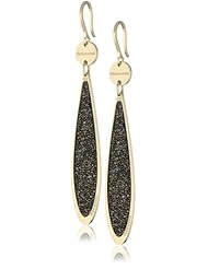 Rebecca "Watamu" Yellow Gold Micro Crystal Pave Drop Earrings