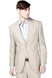 Big & Tall Linen Blend 2 Button Jacket