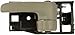 Dorman 81258 Interior Door Handle Compatible with Select Toyota Models, Gray; Textured, Black