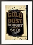 Gold Rush Era Sign in Dawson City, Yukon, Canada Framed Photographic Poster Print by Paul Souders, 21x29
