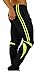 Kids Skinny Soccer Pants Training Sweat Sport Gym Athletic Tight Fit (YOUTH-S, BLACK/WHITE)
