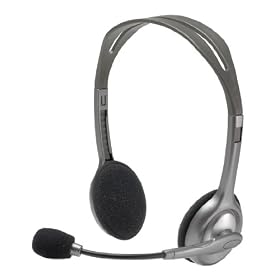Logitech - Stereo Headset H110 - Micro-casque - Micro anti-bruits - Bandeau r�glable - Gris