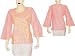 Comfort Clothes Womens Short Sleeve Top Kurti India Wear Chikan Embroidery Size M (ctop448)