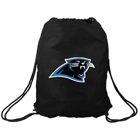 Carolina Panthers Black Nylon Drawstring Backpack