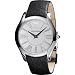 Emporio Armani Gents AR2020 Classic Watch Black Leather Strap with White Dial