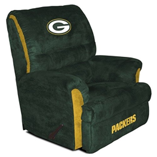 Buy Green Bay Packers NFL Team Logo Big Daddy Recliner by Baseline Sports