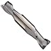 Niagara Cutter CSD230 Carbide Square Nose End Mills, Double End, Inch, Uncoated (Bright) Finish, Roughing and Finishing Cut, 30 Degree Helix, For Use With All Materials