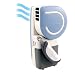 Small Fan & Mini-Air Conditioner: The Original Handy Cooler in Blue. Portable and convenient. Runs on batteries or USB. Cools air up to 30F.