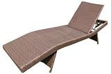 Ambientehome 63884 Liege Somalia, Polyrattan, dunkelbraun
