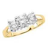3 Diamond Anniversary Band 1 1/2 ct. in 14K Yellow Gold (Higher Quality)