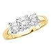 3 Diamond Anniversary Band 1 1/2 ct. in 14K Yellow Gold (Higher Quality)
