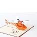 Magideal 3D Pop Up Invitation Greeting Card Valentine Anniversary Birthday Helicopter RS.140.00