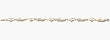 Miami Hurricanes Canes with Hurricane 7 5/8 Bracelet -14KT Gold Jewelry