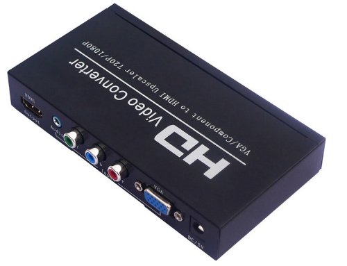Hd Video Converter Vga/ypbpt to Hdmi Converter up Scaler Wii Ps2 Xbox Pc Vga+ypbpr Component to Hdmi 1080p,up to 720p or 1080p