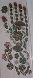 Temporary Heena Hand Decorative Tattoos Indian Style