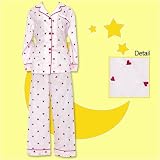 Bedhead Pink Embroidered Hearts Voile Cotton Pajama