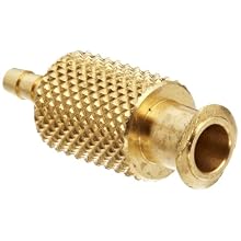 Female Luer Lock Fitting to Tube Brass Tube ID 3/32" .105" Barb OD