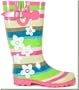Western Chief - Women's Floral Stripe Rain Boots size 6