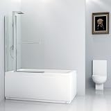 Florence Series, Glass Bathtub Door, Brushed Nickel Finish