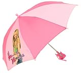 Kids Hannah Montana Pink Folding Vinyl Umbrella