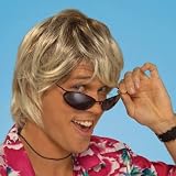 Blonde Surfer Dude Skateboarder Halloween Costume Wig Adult