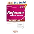 Pocket Teacher - Sekundarstufe I: Pocket Teacher: Referate vorbereiten und halten: Kompaktwissen Klasse 5-10