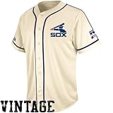 MLB Majestic Chicago White Sox Cooperstown Collection Traditional Jersey - Cream (Large)