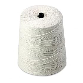 Quality Park 46174 White cotton 16-ply (heavy) string in cone, 3,000 feet by Quality Park
